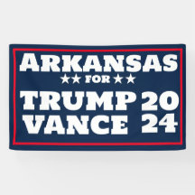 Arkansas para Trump Vance 2024 Banner