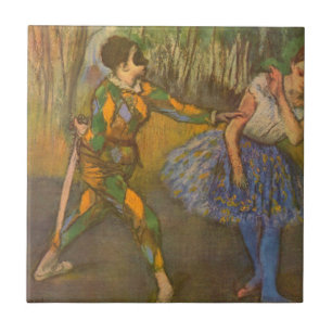 Arlequim e Colombina de Edgar Degas Arte Antigo