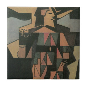 Arlequim por Juan Gris, Arte Cubista Vintage