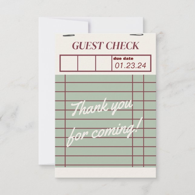 Arma no cartões de agradecimentos do forno (Frente)