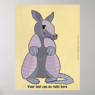 Armadillo Poster Impressão