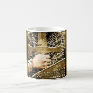 Armadura da caneca do guerreiro do deus