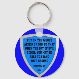 armadura de Deus chaveiro