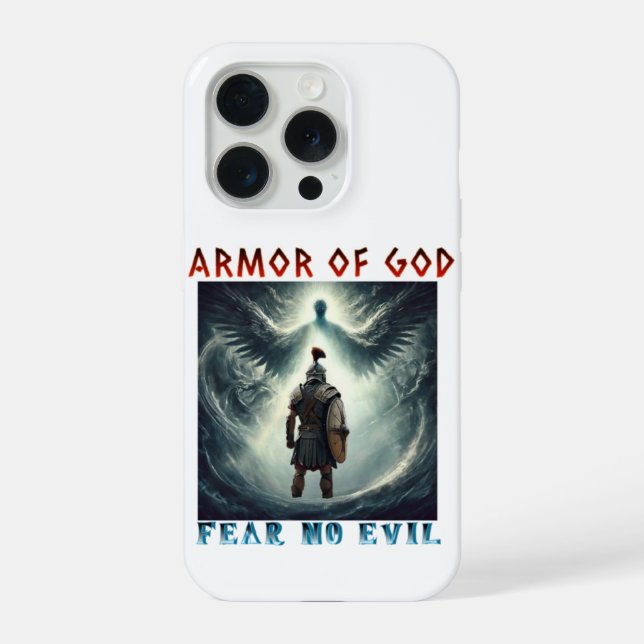 Armadura de Deus - Não tema o mal Capinha de telef (Verso)