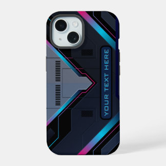 Armadura de Mecha Cyberpunk Neon Azul Roxo Nome Pe