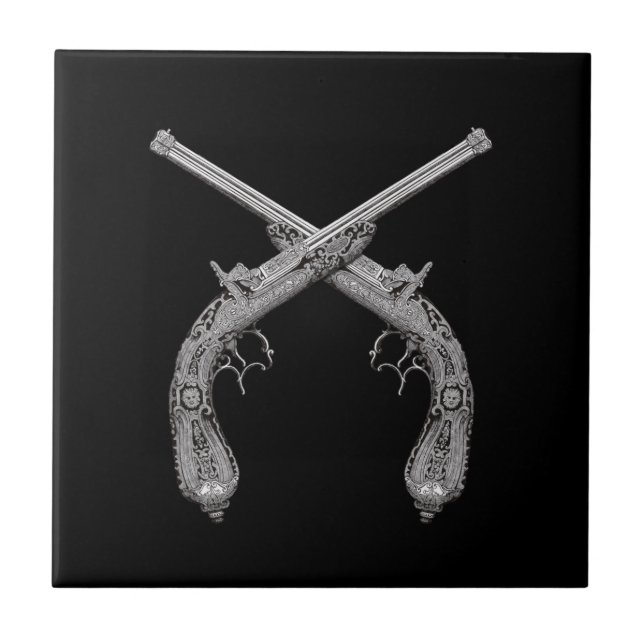 Armas Antigas de Duelo Pretas (Frente)
