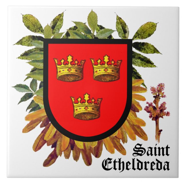 Armas Atribuídas à Rua Etheldreda (Audrey) em Ash  (Frente)