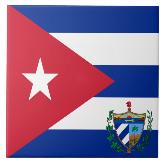 Armas de casaco de bandeira de Cuba (Frente)