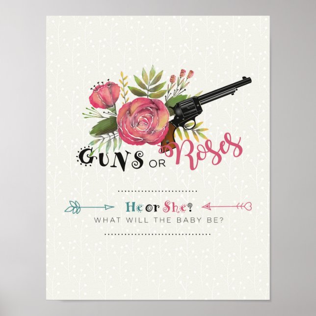 Armas ou Rosas - Parte Reveladora do Gênero Poster (Frente)