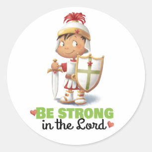 Armor de Deus Seja forte no adesivo do Senhor