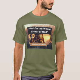 Armor Inteiro de Deus - Camiseta Verde de Folha Cu