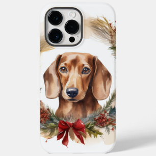 Aro de Natal de Dachshund Cachorro Festivo