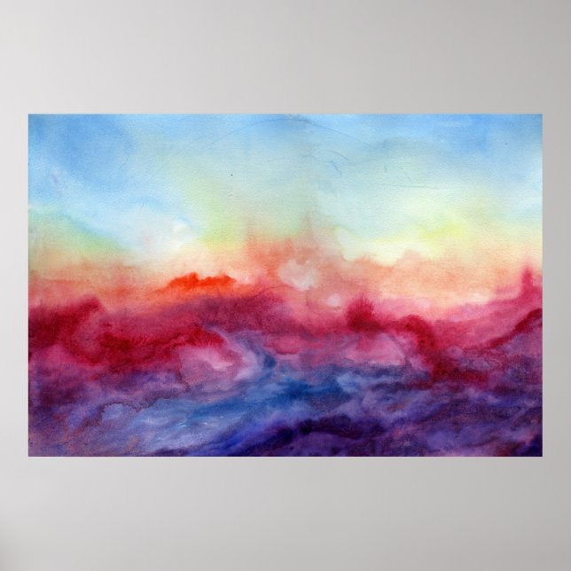 Arpeggi Watercolor Art Print Poster (Frente)