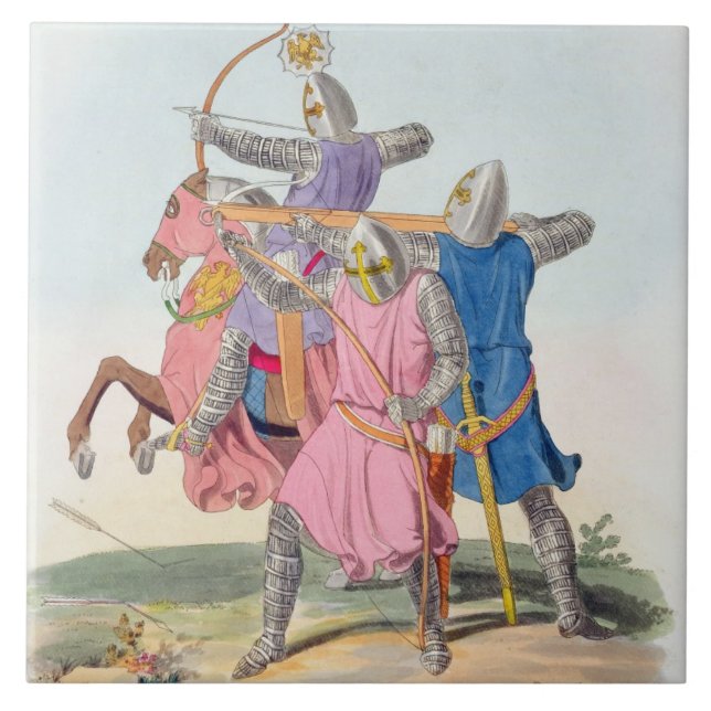 Arqueiros e um Cruz-arqueiro, 1312, 'da AR antiga (Frente)
