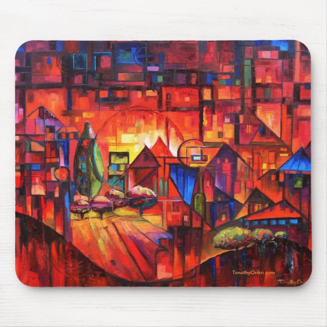 Arquitectura da cidade do paralaxe - Mousepad (Frente)