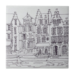 Arquiteto flamengo em frente, Gand, Bélgica