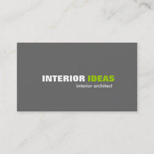 Arquiteto interior - cartões de visitas