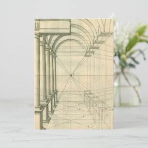 Arquitetura Antiga, Arcos Colunas Perspectiva