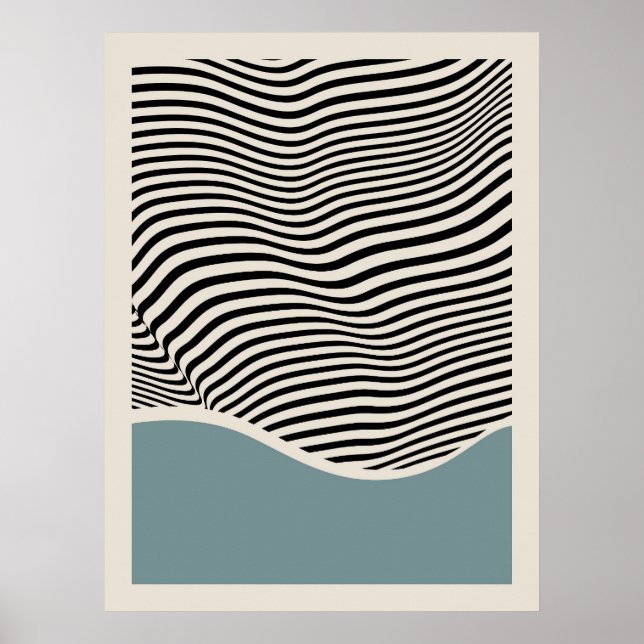 Arquitetura Bauhaus | Poster Azul Claro (Frente)