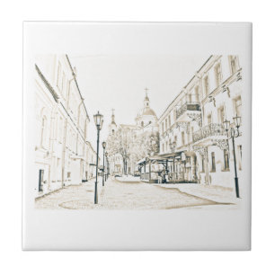 Arquitetura Cityscape Vitebsk Sketch