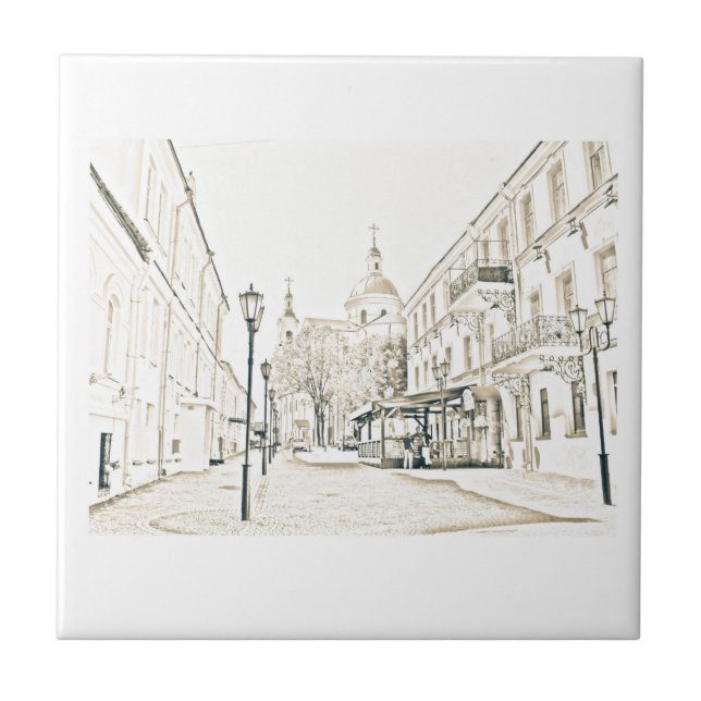 Arquitetura Cityscape Vitebsk Sketch (Frente)