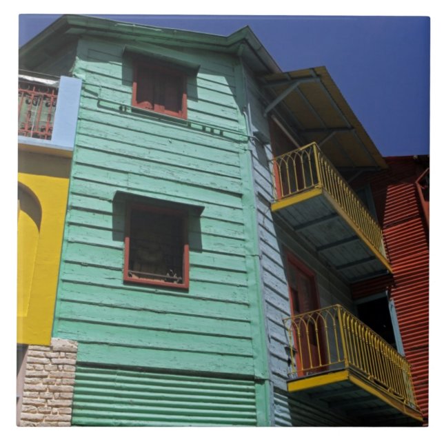 Arquitetura colorida do bairro La Boca (Frente)