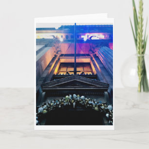 Arquitetura de Cleveland no cartão do Natal