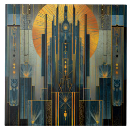 Arquitetura Deco À Noite