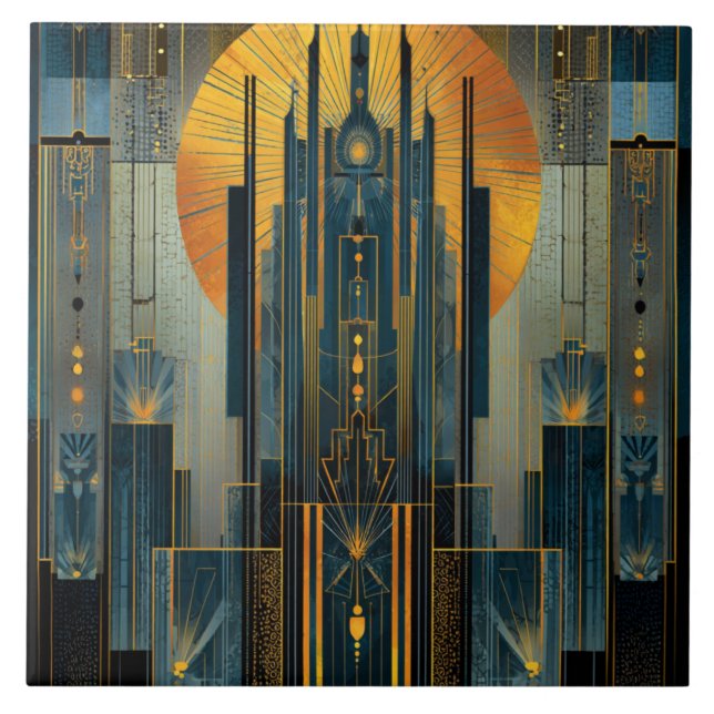 Arquitetura Deco À Noite (Frente)