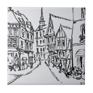 Arquitetura Dinan, Bretanha, França