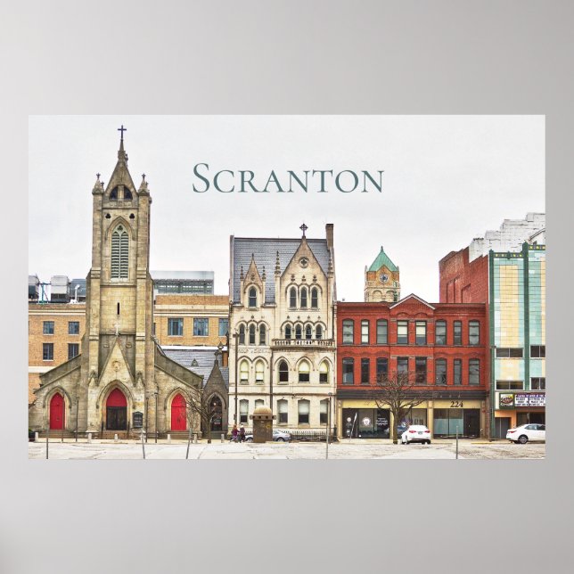 Arquitetura PA Scranton - Poster Cityscape (Frente)