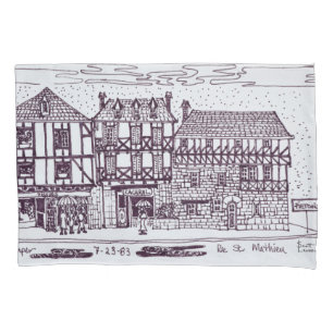 Arquitetura Rua St. Mathieu Quimper, Bretanha