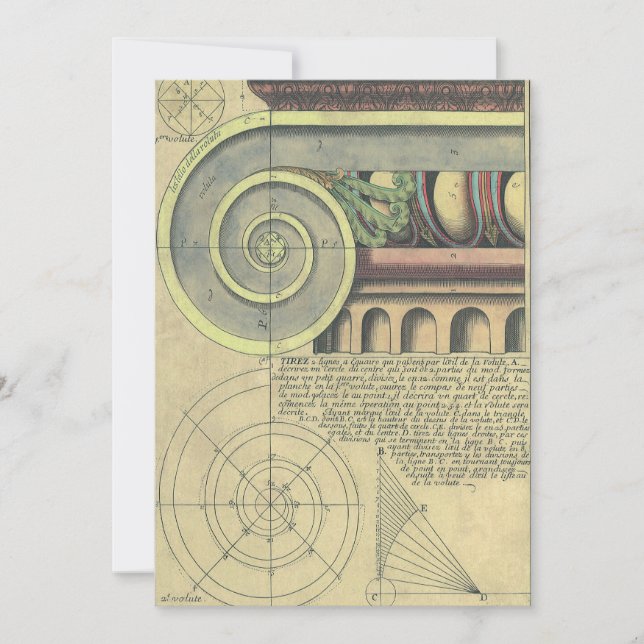 Arquitetura Vintage; Voluta Capital por Vignola (Frente)