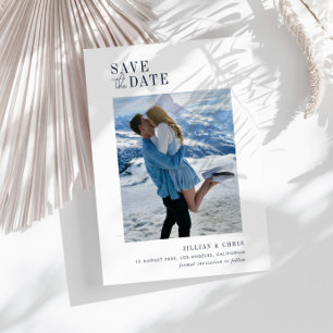 arquivo de fotos moderno salve o cartão de data