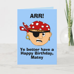 Arr Pirate Boy Engraçado Modelo