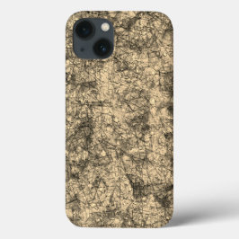 Arranhões em arranhões em um khaki ligeiramente vi