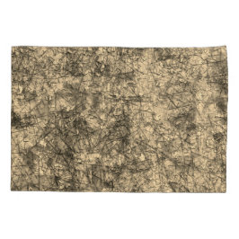 Arranhões em arranhões em um khaki ligeiramente vi