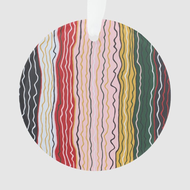 Arranhões Modernos 2 Ornamento acrílico (Frente)