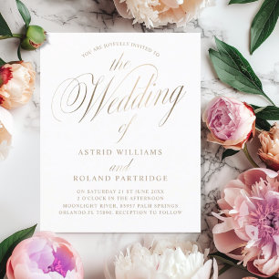 Arranjo Branco e Dourado de Orçamento Clássico