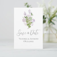 Arranjo Moderno de Script Floral Salvar a Data