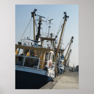 Arrastão de pesca no Quay Photo Poster