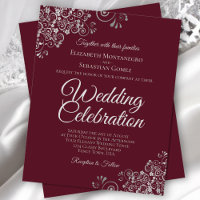Arrasto de Prata no Convite para Casamento do BUDG
