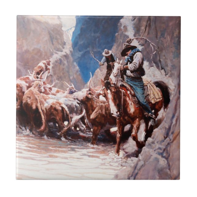 Arredondando a Arte Ocidental por NC Wyeth (Frente)