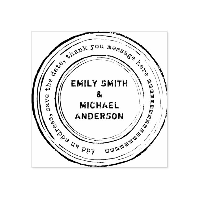 Arredondar Carimbo Personalizado Estilo em Desvio  (Impressão)