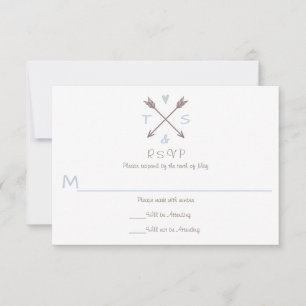 Arrows Blue Heart - RSVP