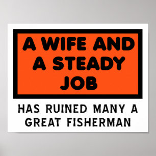 Arruinou um poster engraçado do grande pescador