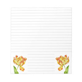 Arrumar Tulipas em um Bloco de Notas Médio