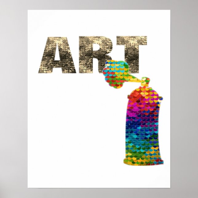 Art Colorir Spray Can Poster (Frente)