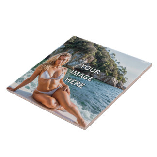 ART! 🎨 Custom Ceramic Tile – Add Image or Text