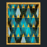 Art Deco Abstrato Pattern Poster<br><div class="desc">Se você optar por fazer o download, a sua loja Walgreen local fará posters de conselho do seu download em tamanhos diferentes e em várias texturas a um preço muito bom. Às vezes com desconto. Uma dica do meu amigo dos EUA. Para o Reino Unido, veja "Digital Printing" (Impressão digital)...</div>